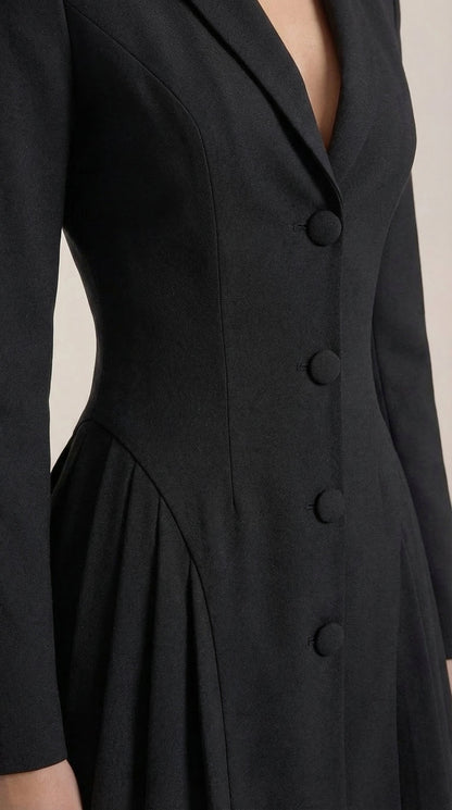 Vestido Blazer Mini Glenda con Falda Plisada