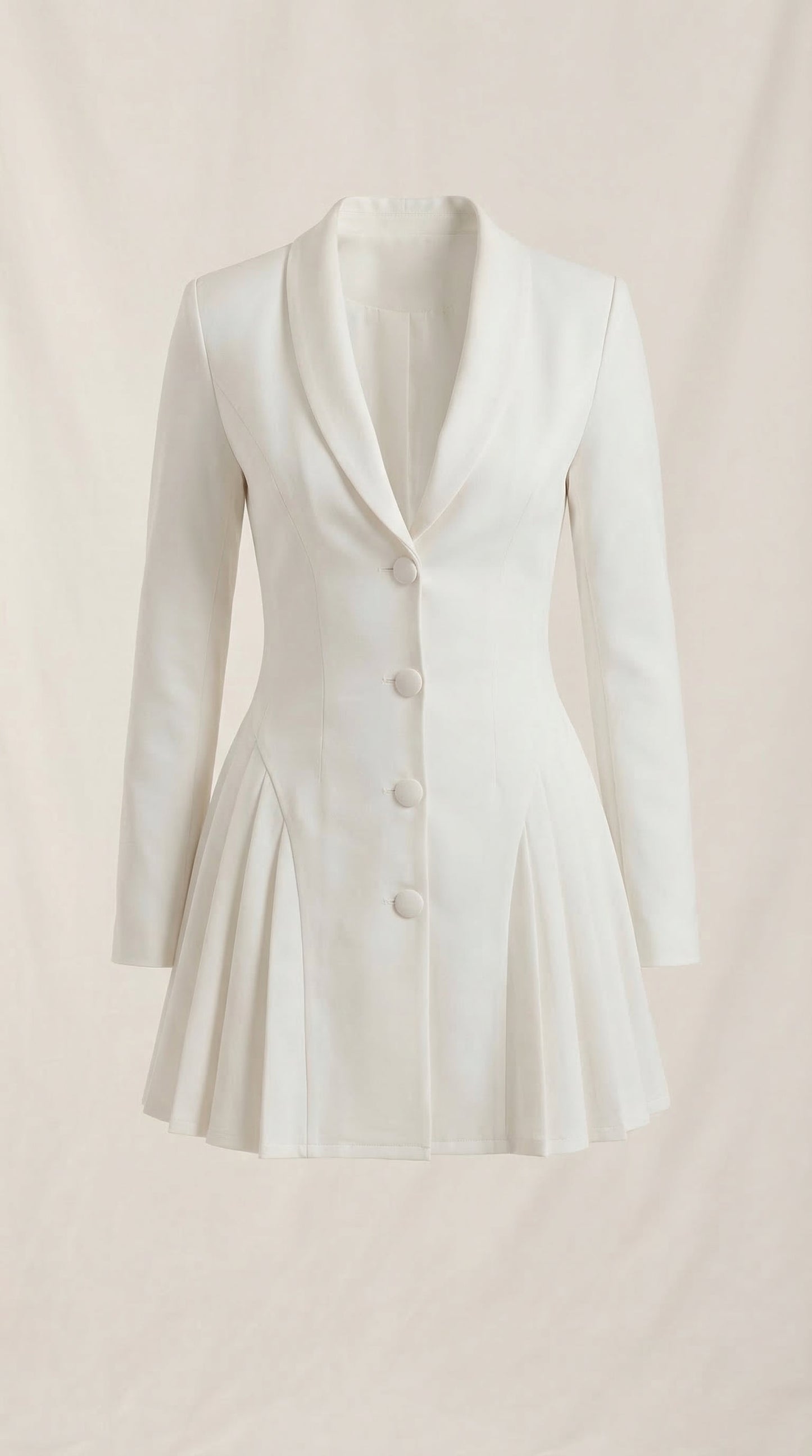 Vestido Blazer Mini Glenda con Falda Plisada
