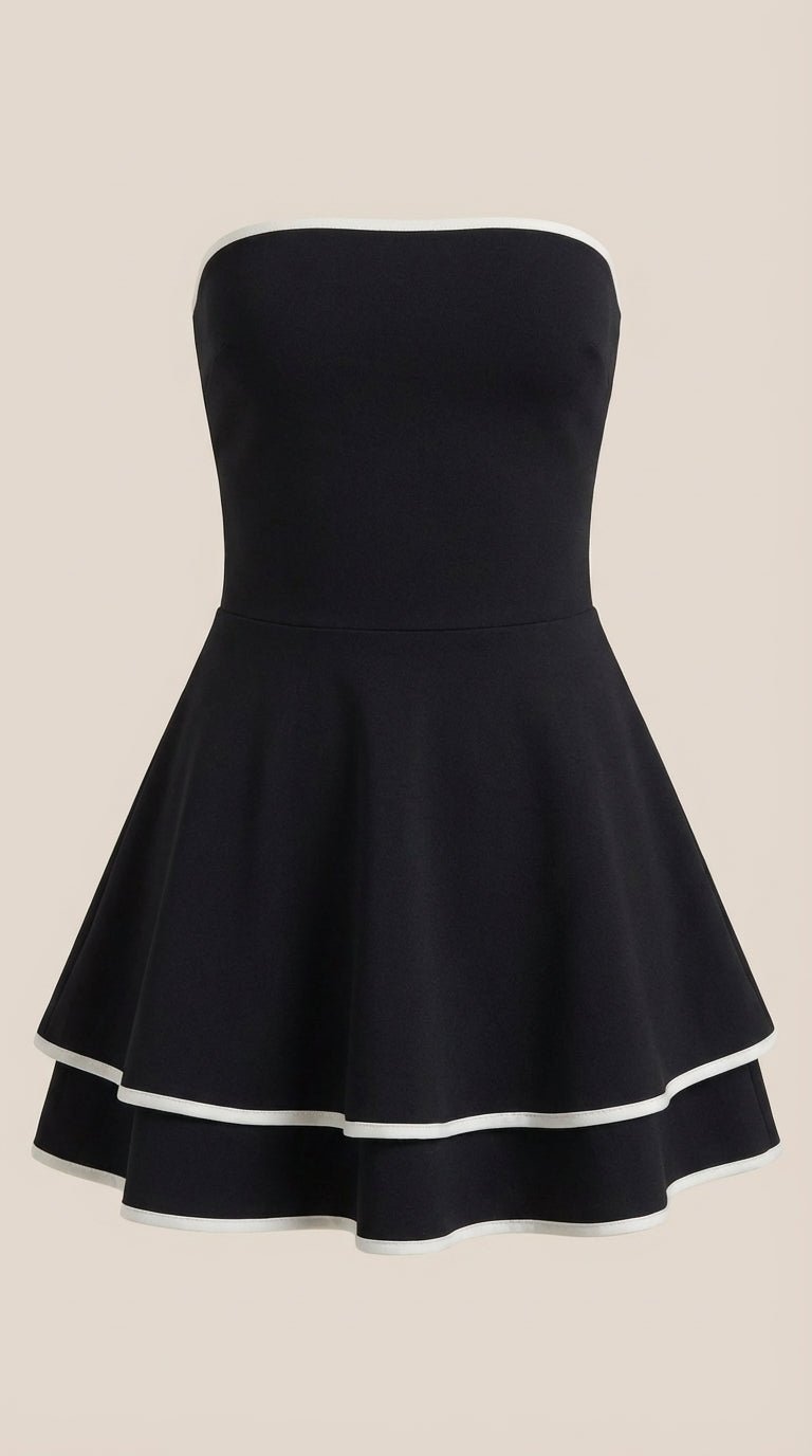 Vestido Mini Greta con Falda Evasé
