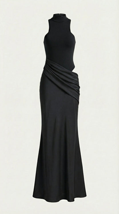 Vestido Maxi Hester con Cuello Alto
