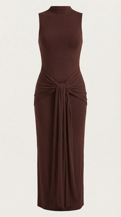Vestido Maxi Hester con Cuello Alto