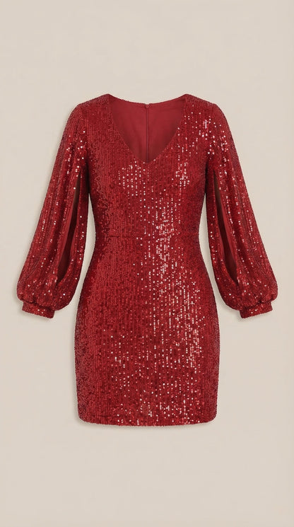 Vestido Mini Marlene de Lentejuelas