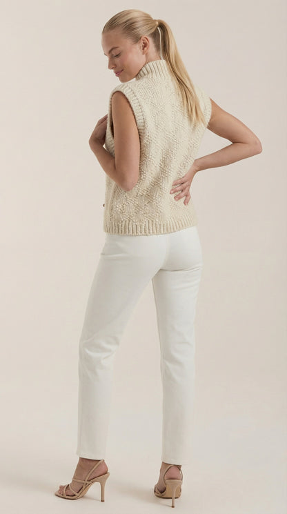 Chaleco de Punto Nellie con Textura