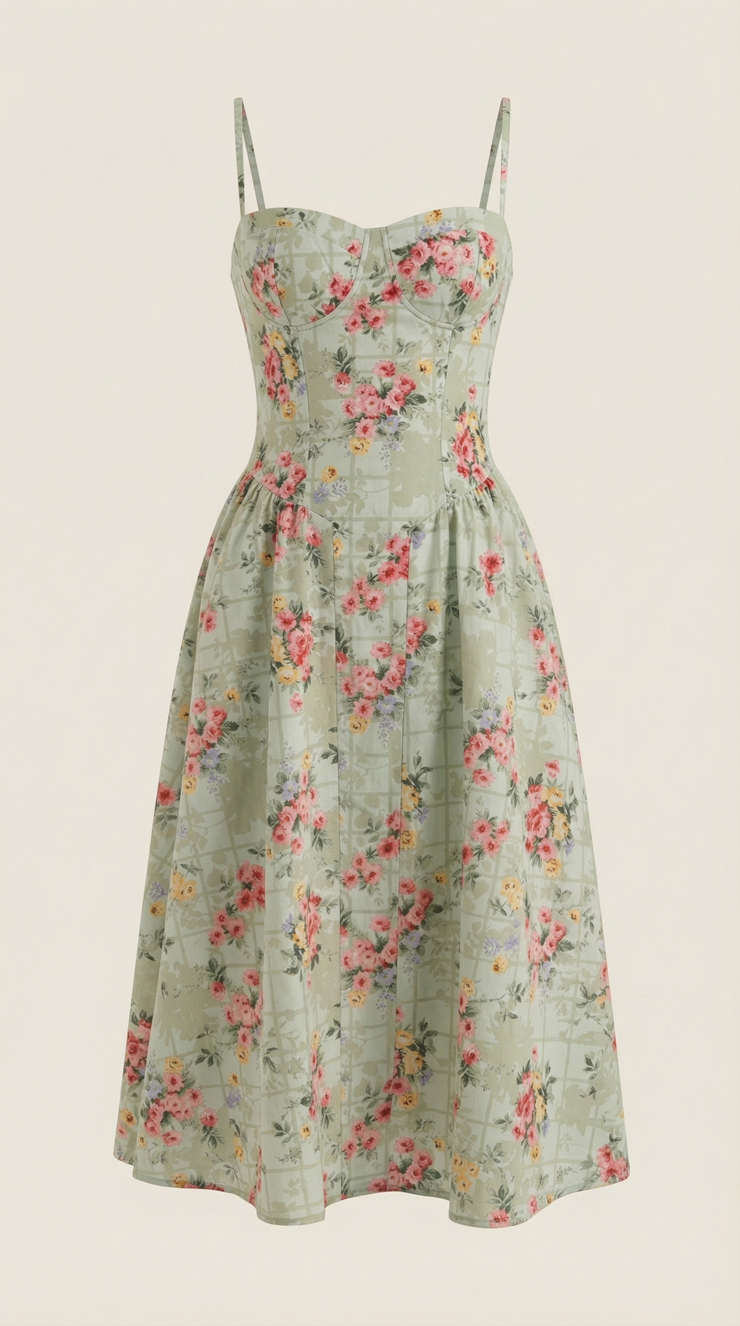 Vestido Midi Odette con Corsé