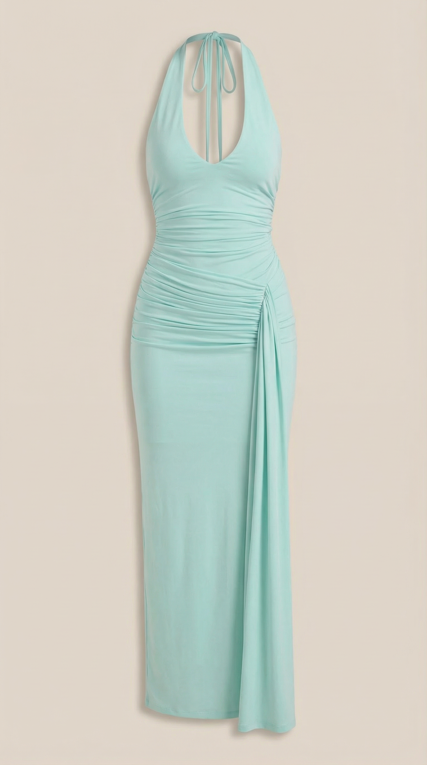 Vestido Maxi Paulette con Escote Halter