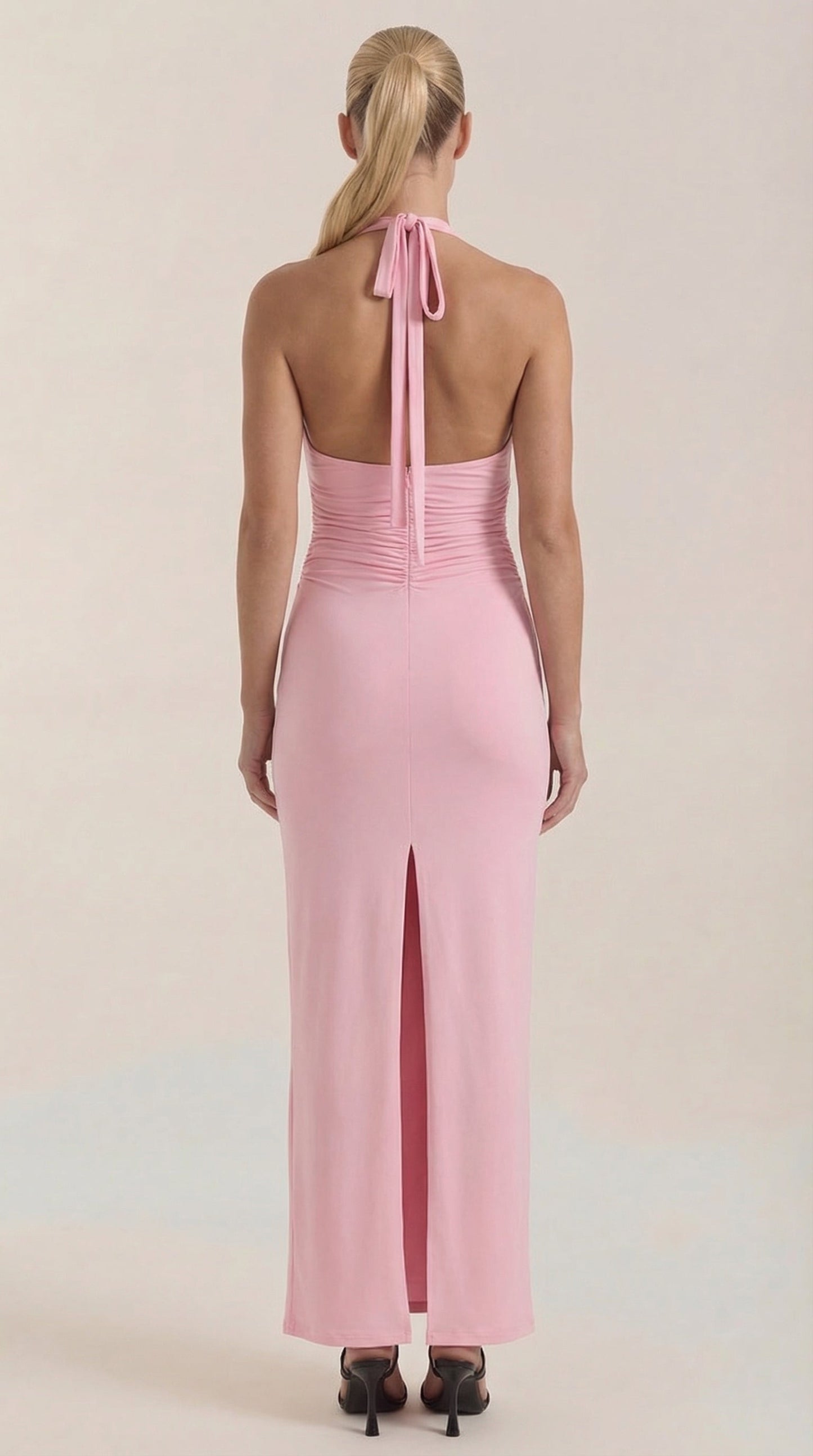 Vestido Maxi Paulette con Escote Halter