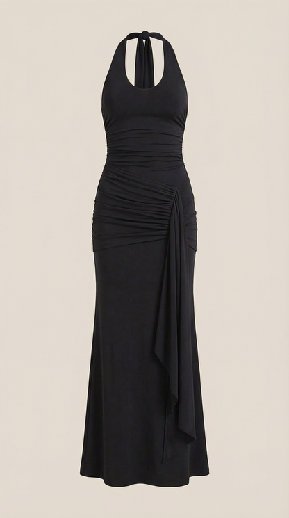 Vestido Maxi Paulette con Escote Halter