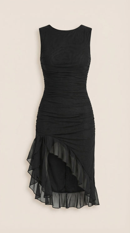 Vestido Midi Ramona con Volantes