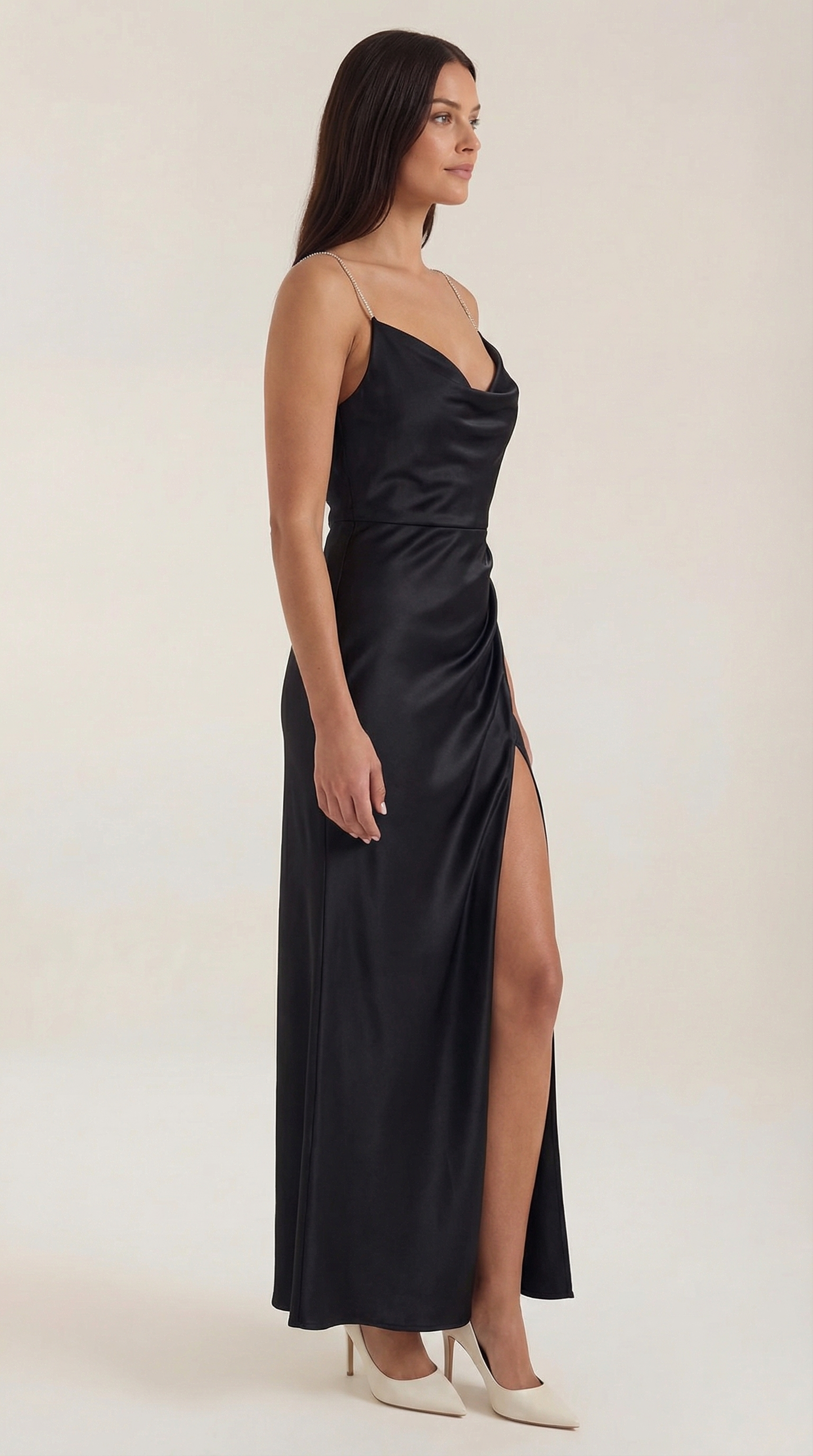 Vestido Maxi Lencero Rhiannon de Tacto Seda