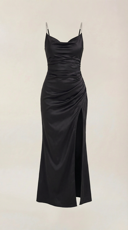 Vestido Maxi Lencero Rhiannon de Tacto Seda