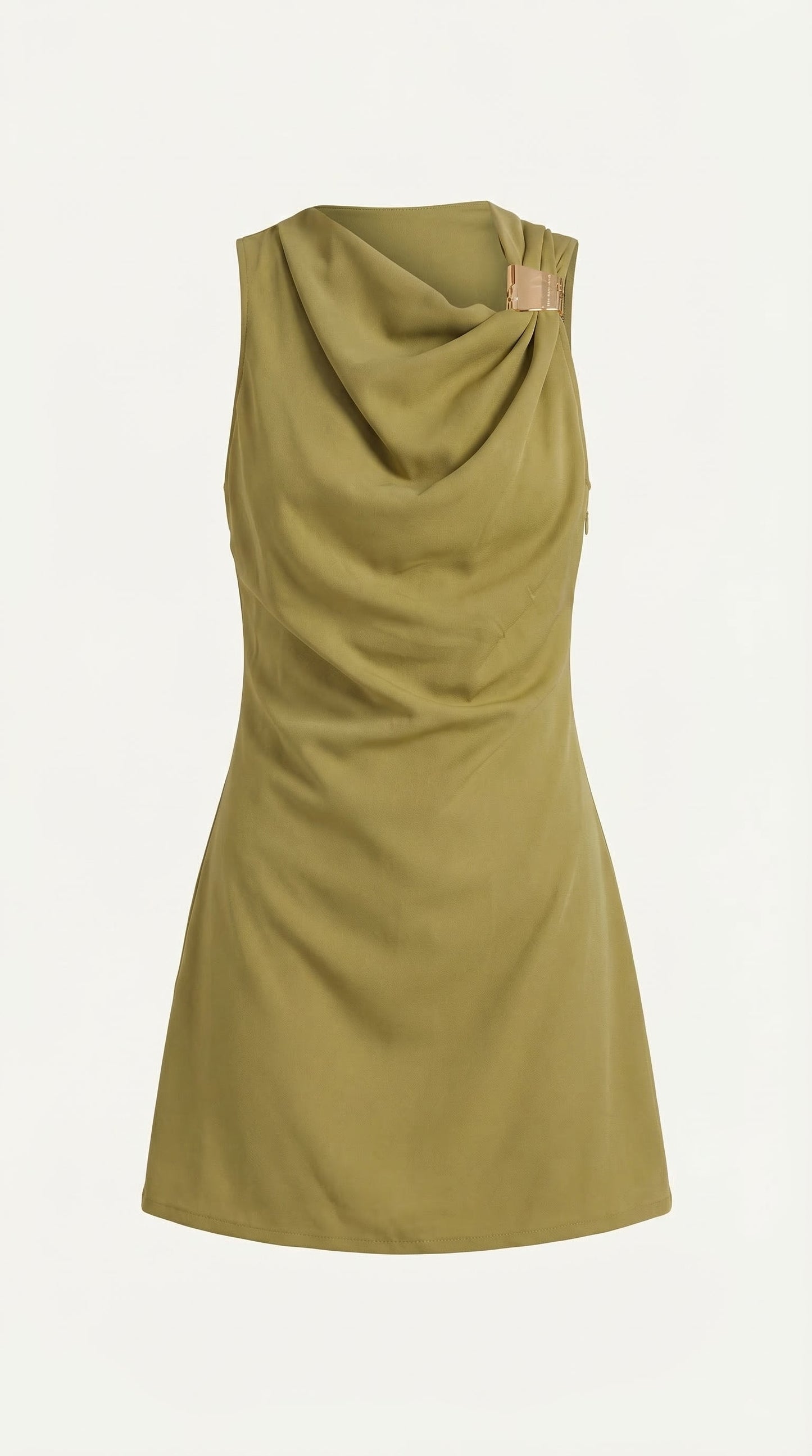 Vestido Mini Rosalie con Escote Cascada