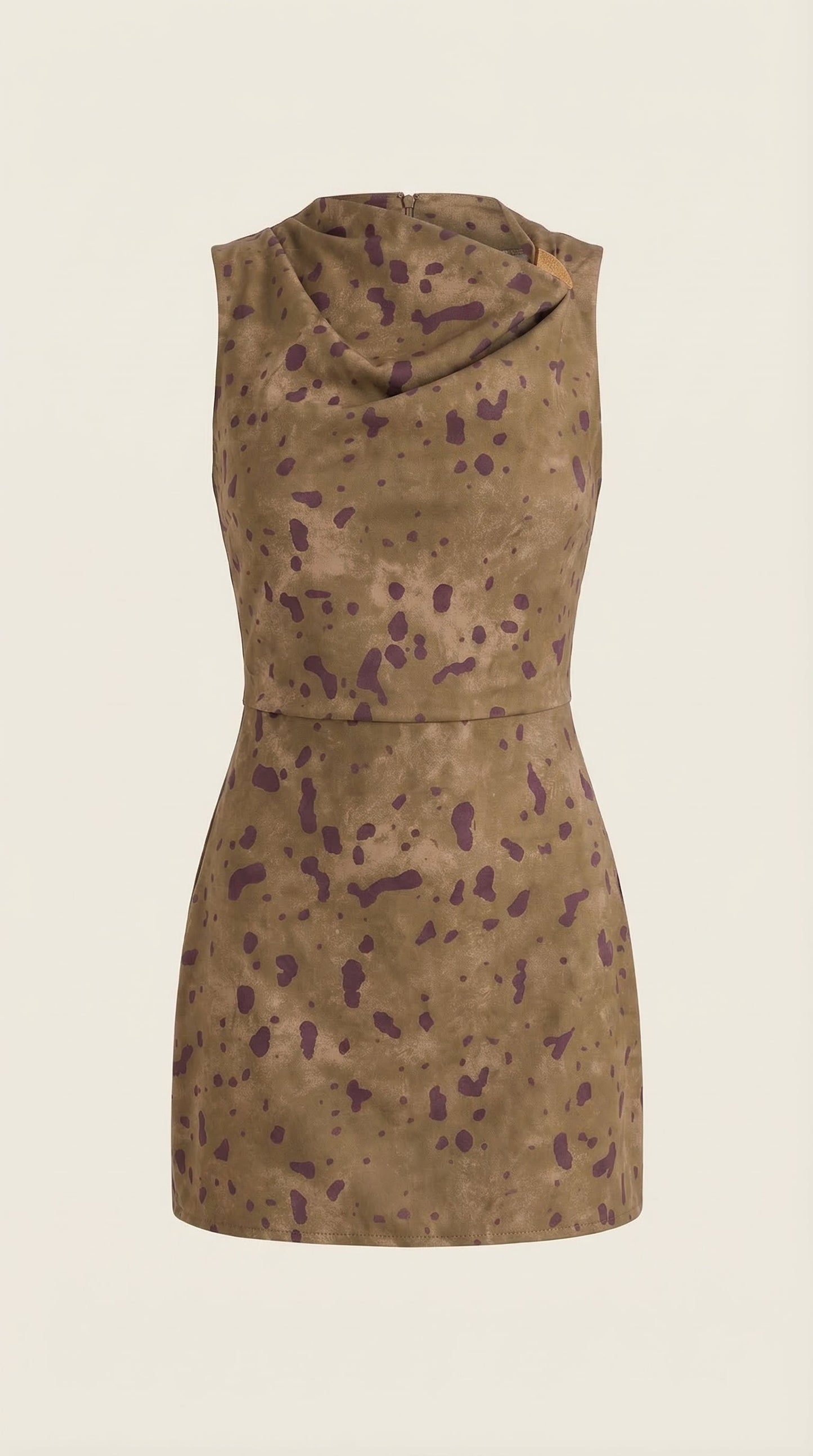 Vestido Mini Rosalie con Escote Cascada