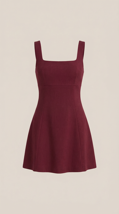 Vestido Mini Rosanna con Cuerpo Entallado