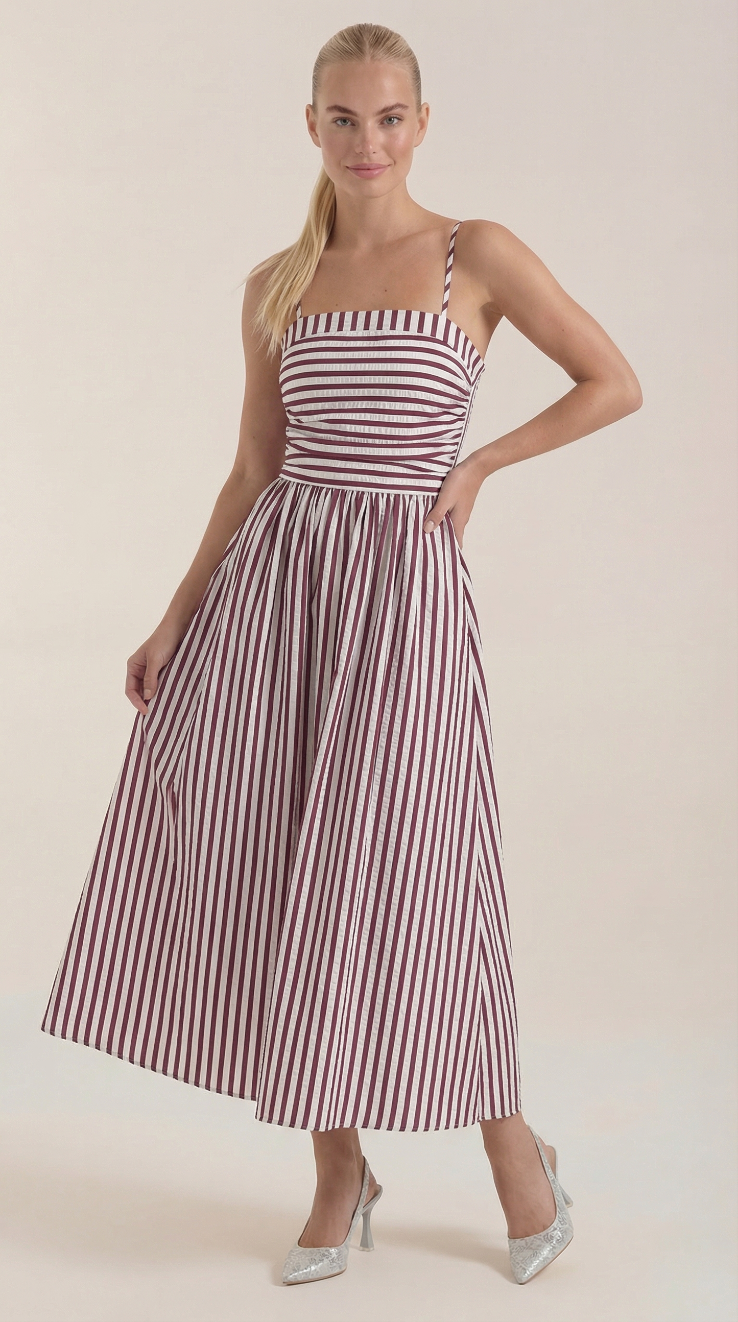 Vestido Maxi Sandra de Rayas